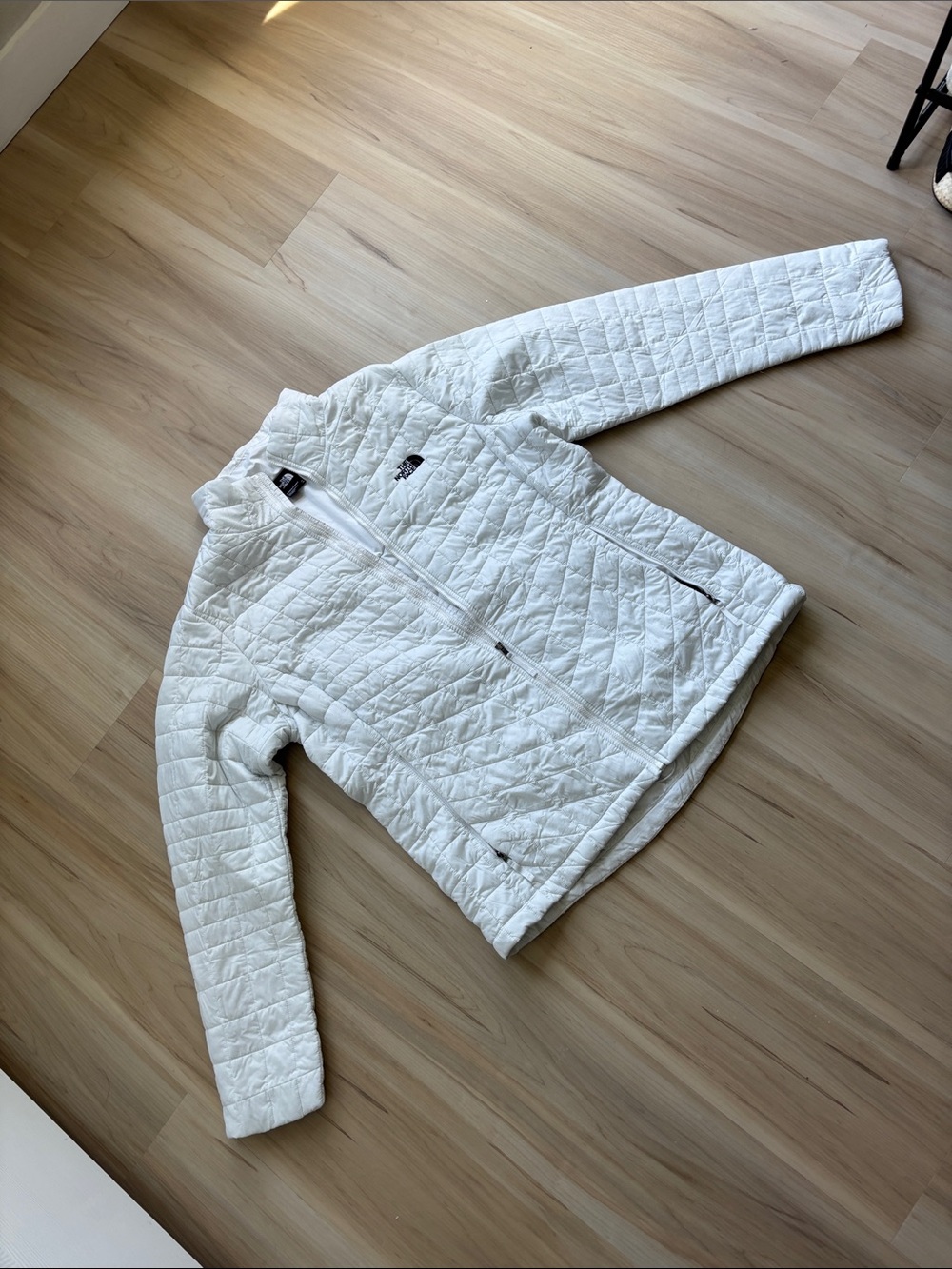 The North Face Women's White Quilted Puffer Jacket
